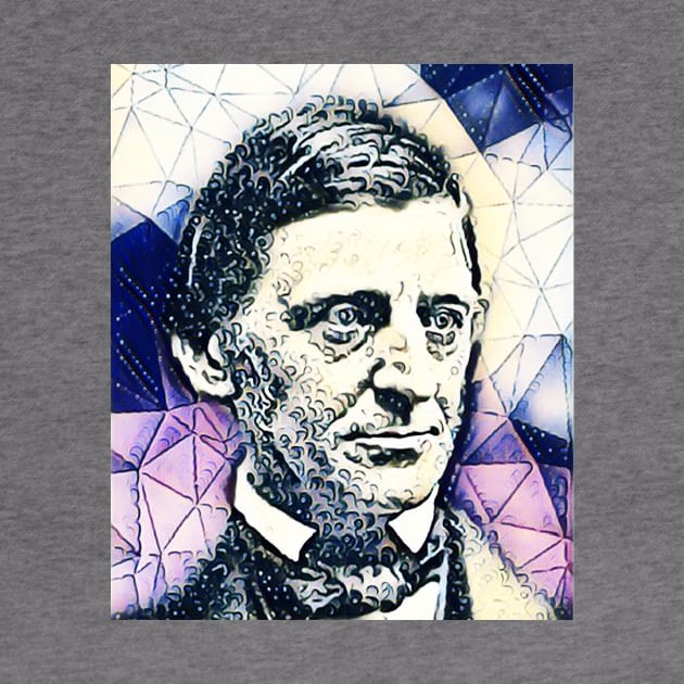 Ralph Waldo Emerson Colourful Portrait | Ralph Waldo Emerson Artwork 14 by JustLit